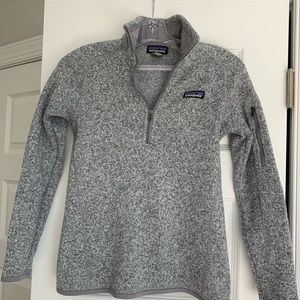 Gray Patagonia Quarter zip
